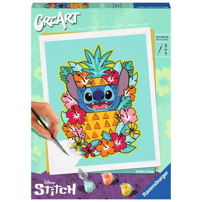 JUEGO PINTAR POR NUMEROS CREART SERIE TREND C - STICH | RAVENSBURGER GAMES | 1 UNIDAD | 4005556239337 Imagen principal del producto