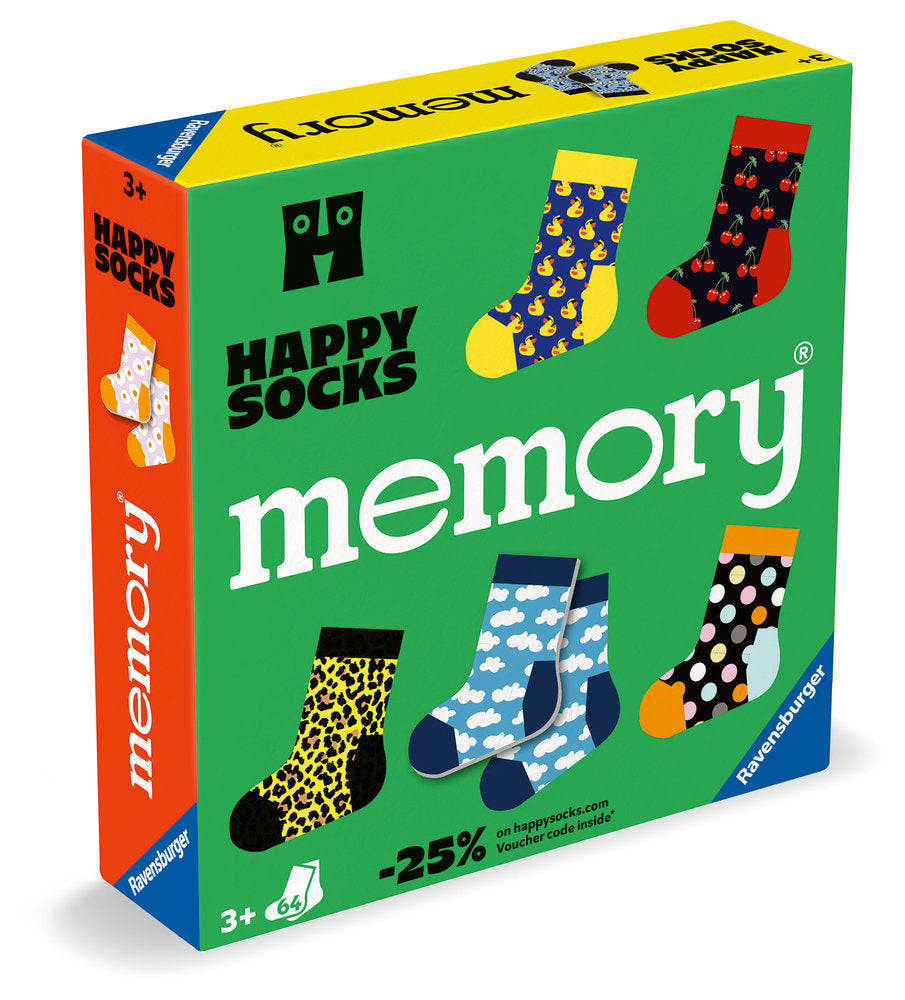 JUEGO MEMORY HAPPY SOCKS | RAVENSBURGER GAMES | 1 UNIDAD | 4005556247028 Imagen principal del producto