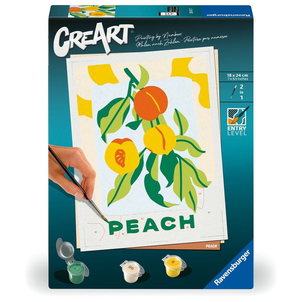 PINTAR POR NUMEROS CREART ADULTOS SERIE D PEACH POSTER | RAVENSBURGER GAMES | 1 UNIDAD | 4005556255177 Imagen principal del producto