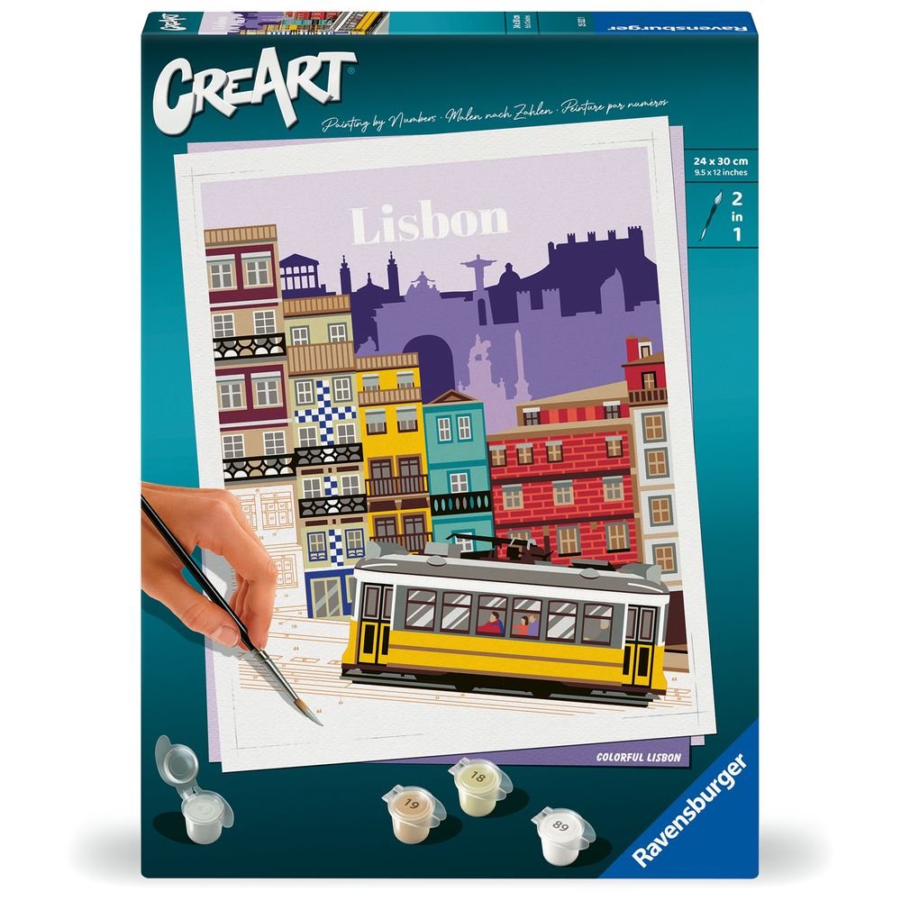PINTAR POR NUMEROS CREART ADULTOS SERIE C LISBOA | RAVENSBURGER GAMES | 1 UNIDAD | 4005556255221