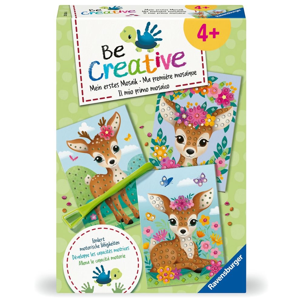 Juego My First Be Creative Midi Mi Prime Mosaico Cervatillo Ravensburger GAMES
