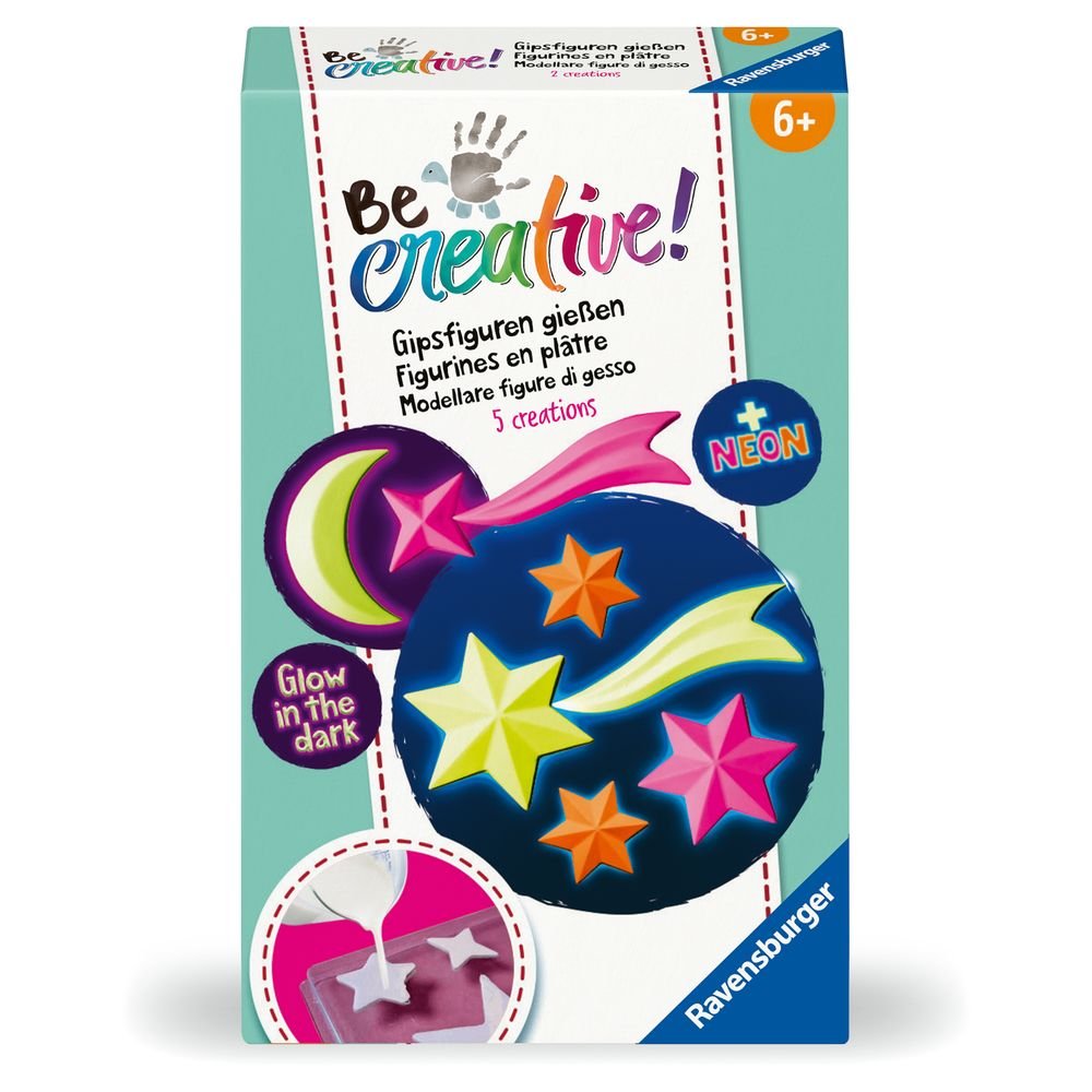 Juego Be Creative Mini Creaciones Yeso Estrellas Lumosa Ravensburger Imagen principal del producto