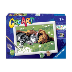 JUEGO PINTAR CON NUMEROS SERIE CREART E - GATO Y PERRO | RAVENSBURGER GAMES | 1 UNIDAD | 4005556289301