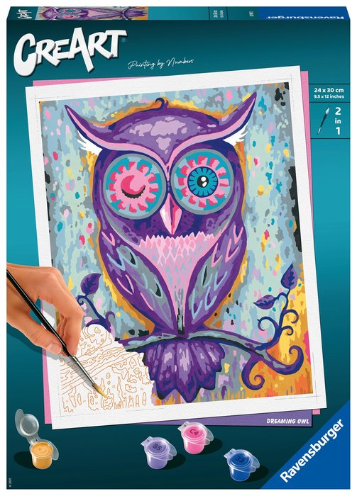 CREART ADULTO PINTAR CON NUMEROS EL SUEÑO DEL BUHO | RAVENSBURGER GAMES | 1 UNIDAD | 4005556289905 Imagen principal del producto