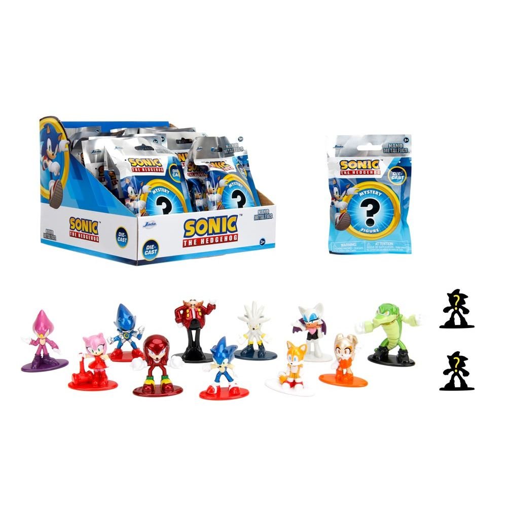 Expositor 24 Sobres Sorpresa Nano Figura Sonic Jada