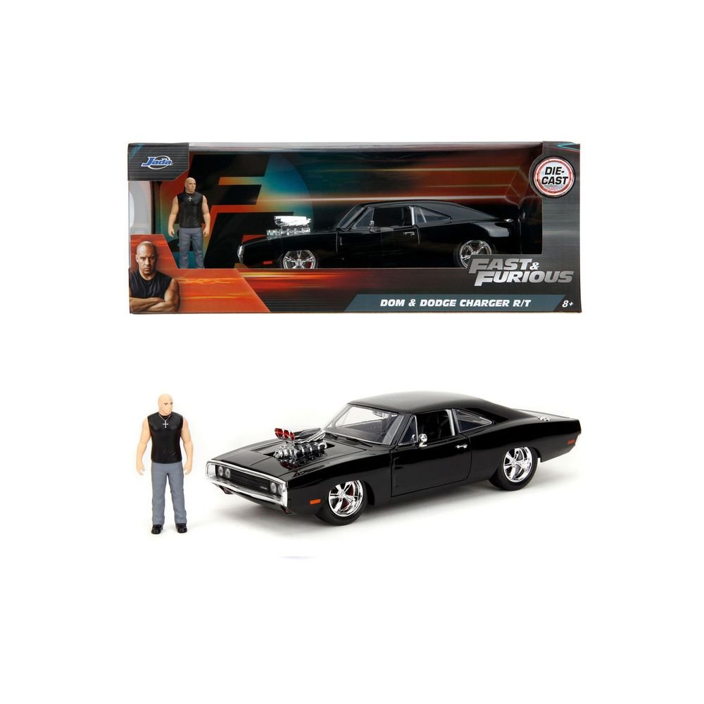 Fast&Furious Dodge con Figura Toreto 1:24 Jada Imagen principal del producto