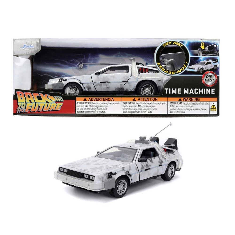 DeLorean Jada Frozen Metal 1:24 - Máquina del tiempo