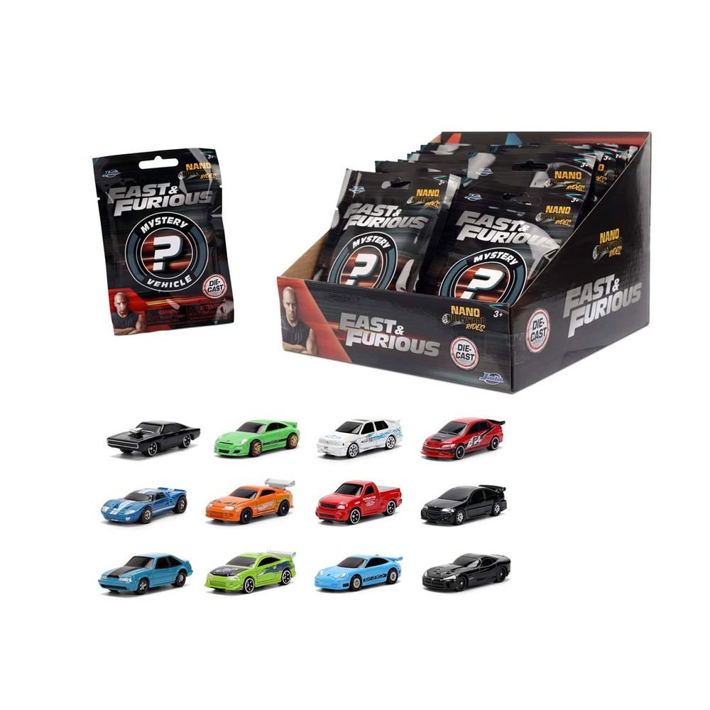 Expositor 24 Sobres Sorpresa Nano Coches Fast & Furious Jada