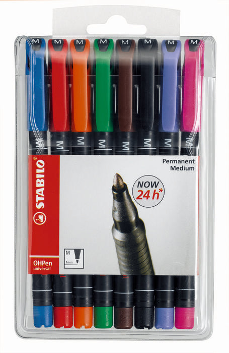Rotulador Stabilo Ohpen 8 ud 1 mm