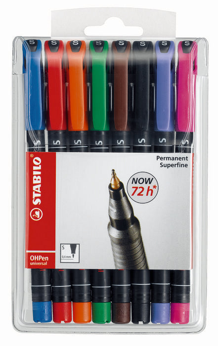 Rotulador Stabilo Ohpen Permanente Fino 0,4 Mm 8 Colores | Stabilo | Pack 1 Unidades Imagen principal del producto