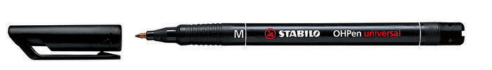 Rotulador Stabilo Ohpen Negro Punta M | Stabilo | Pack 10 Unidades Imagen principal del producto