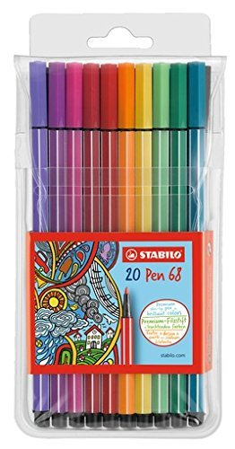 Rotulador Stabilo Premium Pen 68 20 Colores Surtidos | Stabilo | Pack 1 Unidades Imagen principal del producto