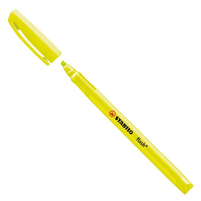 Marcador Fluorescente Stabilo Flash Amarillo | Stabilo | Pack 10 Unidades