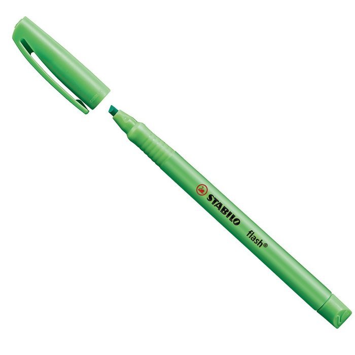 Marcador Fluorescente Stabilo Flash Verde | Stabilo | Pack 10 Unidades