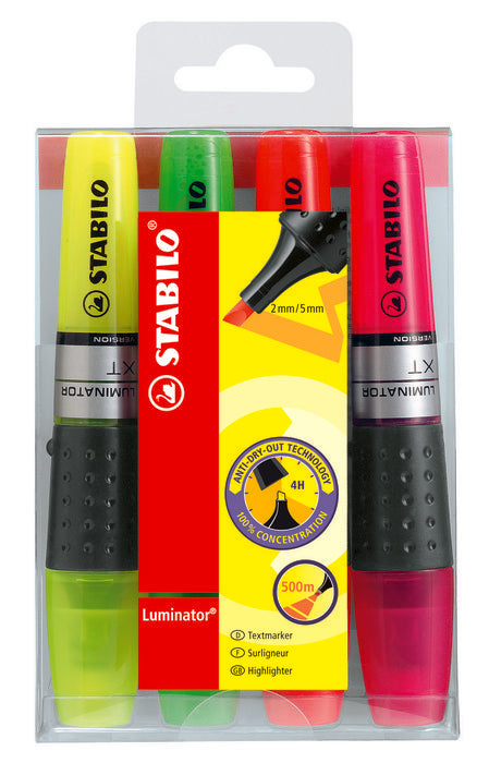 Estuche 4 Marcadores Flúor Stabilo Luminator Colores Surtidos Imagen principal del producto