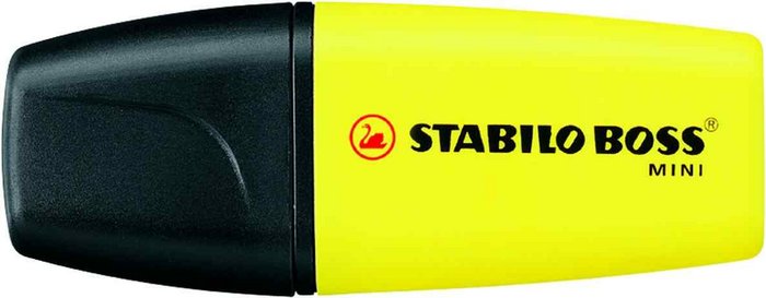 Marcador fluorescente Stabilo Boss Mini amarillo, pack 10