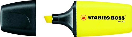 Marcador fluorescente Stabilo Boss Mini amarillo, pack 10