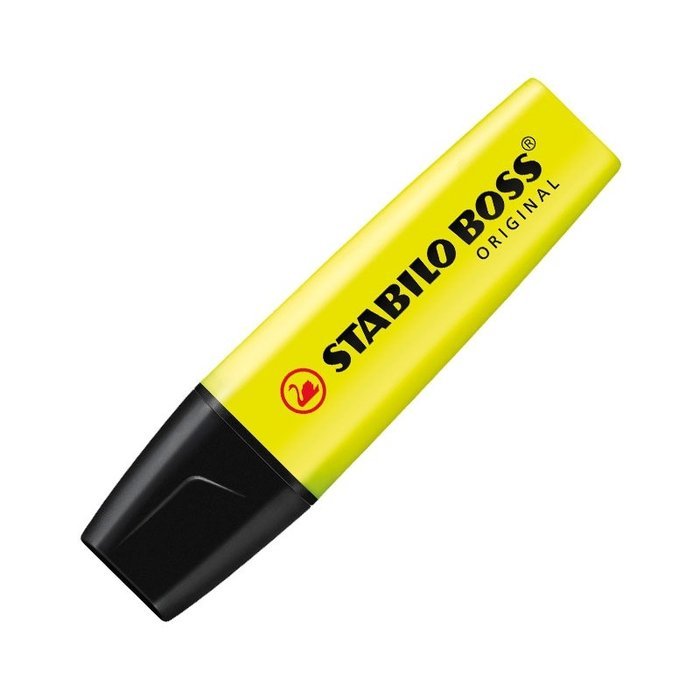 Marcador Stabilo Boss Original Amarillo | Stabilo | Pack 10 Unidades