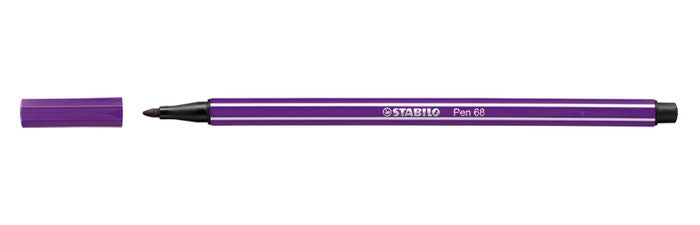 Rotulador Stabilo Pen 68 Lila | Stabilo | Pack 10 Unidades Imagen principal del producto