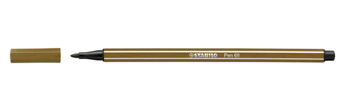 Rotulador Stabilo Pen 68 Ocre Oscuro Pack 10