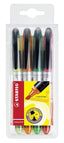 Estuche 4 Marcadores Fluorescentes Navigator Colores Surtidos Stabilo