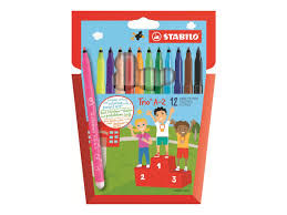 Estuche 12 rotuladores stabilo trio a-z colores surtidos Imagen principal del producto