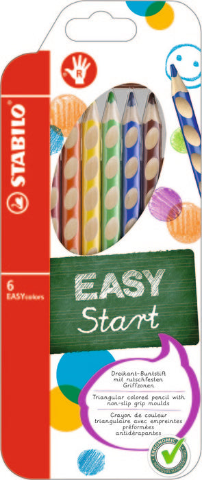 Estuche 6 Lapices Stabilo Easy Colors Ergonomico Diestros Imagen principal del producto
