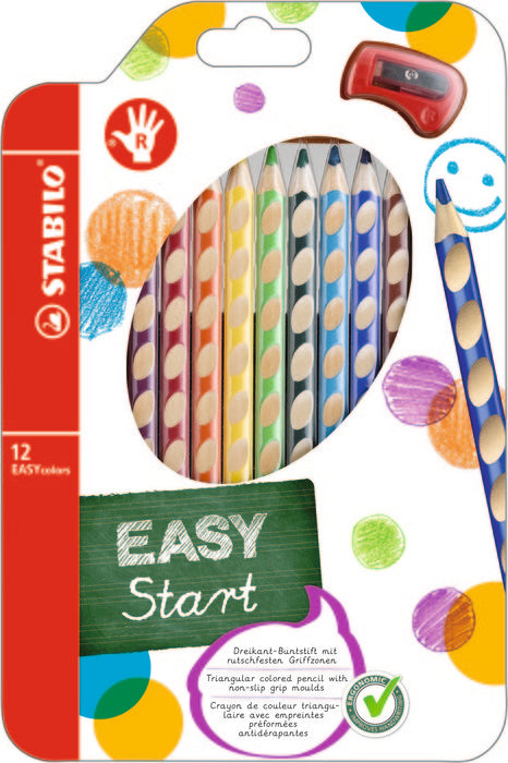 Estuche 12 Lapices Stabilo Easy Colors Ergonomico Diestros Imagen principal del producto