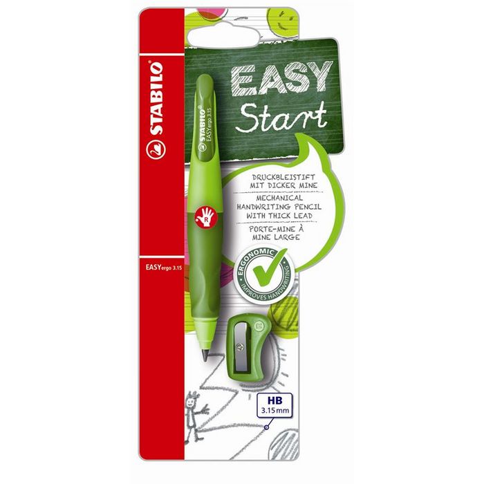 PORTAMINAS STABILO EASY ERGO DIESTROS 3,15 VERDE | 1 UNIDADES | (STABILO) Imagen principal del producto