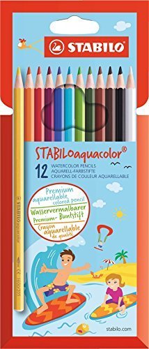 LAPIZ STABILO AQUACOLOR 12 UD SURTIDOS | 6 UNIDADES | (STABILO) Imagen principal del producto