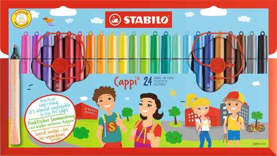 Rotulador Stabilo Cappi 24 Colores Surtidos | Stabilo | Pack 1 Unidades Imagen principal del producto