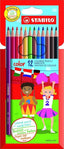 LAPIZ STABILO COLOR 12 COLORES SURTIDOS | 6 UNIDADES | (STABILO)