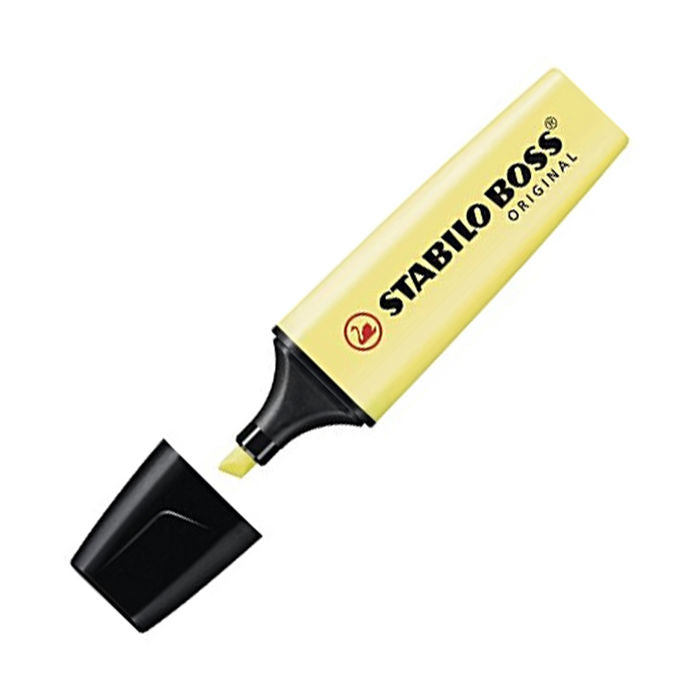 Marcador Stabilo Boss Original Amarillo Cremoso | Stabilo | Pack 10 Unidades Imagen principal del producto