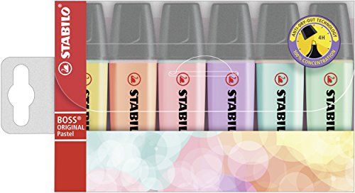 Marcador Stabilo Boss Original Pastel Blister 6 Colores Sur | Stabilo | Pack 1 Unidades Imagen principal del producto