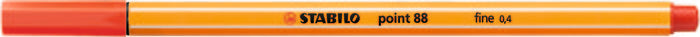 C/10 stabilo point 88 carmin nº48 punta de fibra 0,4mm