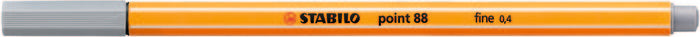 Rotuladores de fibra Stabilo Point 88 gris medio pack 10