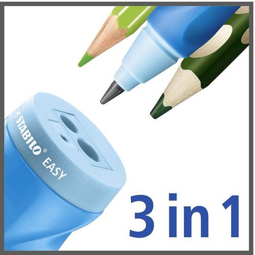 Sacapuntas ergonómico Stabilo Easy Sharpener, pack 3 uds.