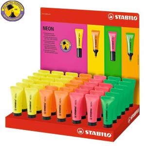 Expositor 42 Marcador Stabilo Fluorescente Neon | Stabilo | Pack 42 Unidades