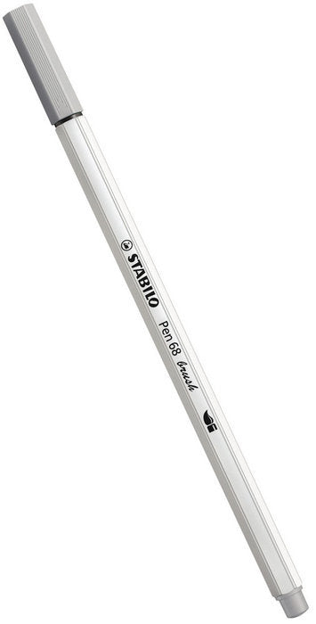 Rotulador Stabilo Pen 68 Brush Gris Frio Claro | Stabilo | Pack 10 Unidades