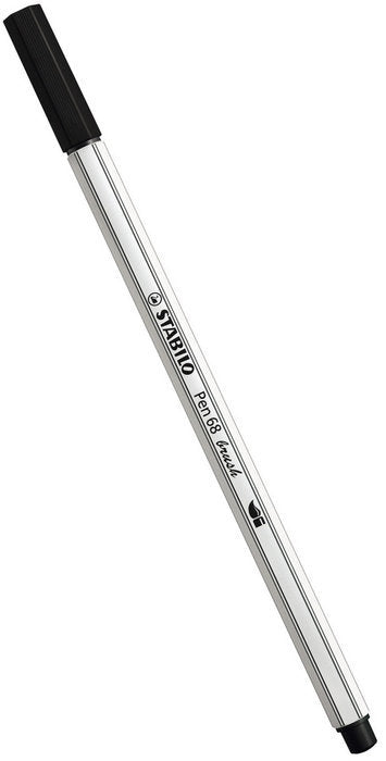 Rotulador Stabilo Pen 68 Brush Negro | Stabilo | Pack 10 Unidades