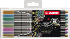 Rotulador Stabilo Pen 68 Metallic Estuche 8 Uds | Stabilo | Pack 1 Unidades