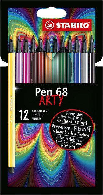 Rotulador Stabilo Pen 68 Arty 12 Colores Surtidos
