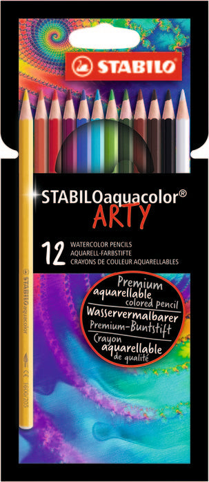Lapiz Stabilo Aquacolor Arty 12 Colores Surtidos | Stabilo | Pack 1 Unidades