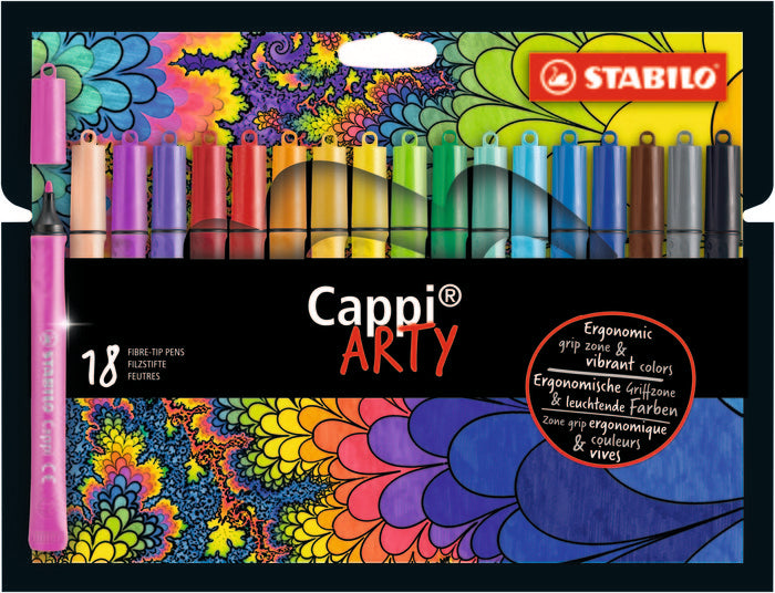 Rotulador Stabilo Cappi Arty 18 Colores Surtidos | Stabilo | Pack 1 Unidades Imagen principal del producto