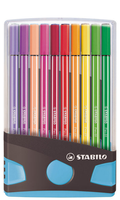 Estuche 20 Colores Colorparade Stabilo Pen 68 Light Blue
