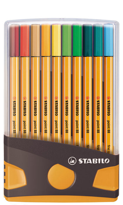 Stuche 20 colores colorparade stabilo point 88 caja color antracita/naranja Imagen principal del producto