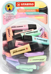 Bombonera 60 Marcadores Stabilo Boss Original Pastel | Stabilo | Pack 60 Unidades