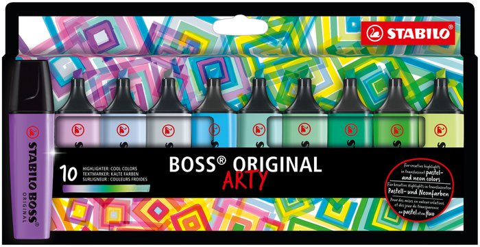 Marcador Fluorescente Stabilo Boss Arty Line 10 Colores Fri | Stabilo | Pack 1 Unidades Imagen principal del producto