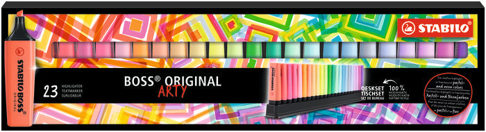 Marcador Stabilo Boss Arty Line Deskset Con 23 Uds 2022 | Stabilo | Pack 1 Unidades