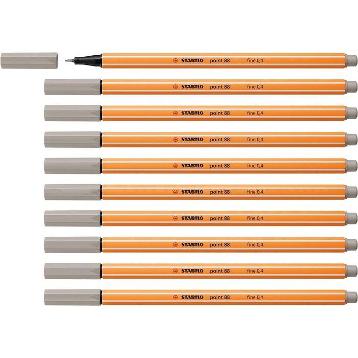 Stabilo Point 88 Gris Calido Nº93 Pack 10 Rotuladores de Fibra Imagen principal del producto